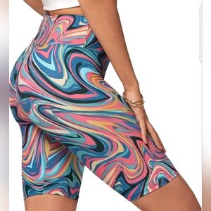 Conceited High Waisted Ultra Soft Leggings biker shorts See Meas